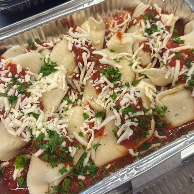 Family Size Stuffed Shell with Marinara Sauce..