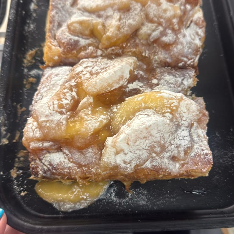 Indulge in our apple strudel
