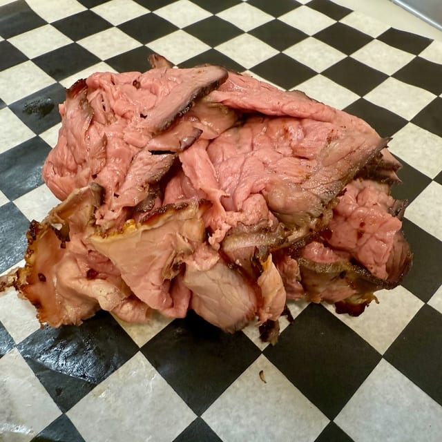 Pit Beef Sandwich.