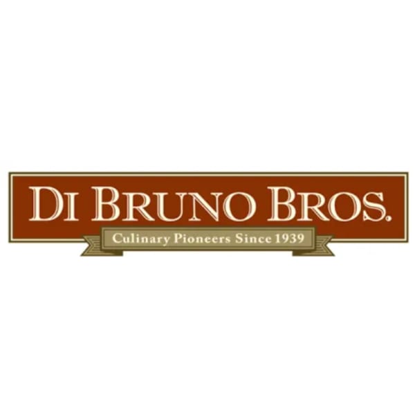 Di Bruno Bros. logo, a brown rectangle with white text "DI BRUNO BROS." and "Culinary Pioneers Since 1939" below.