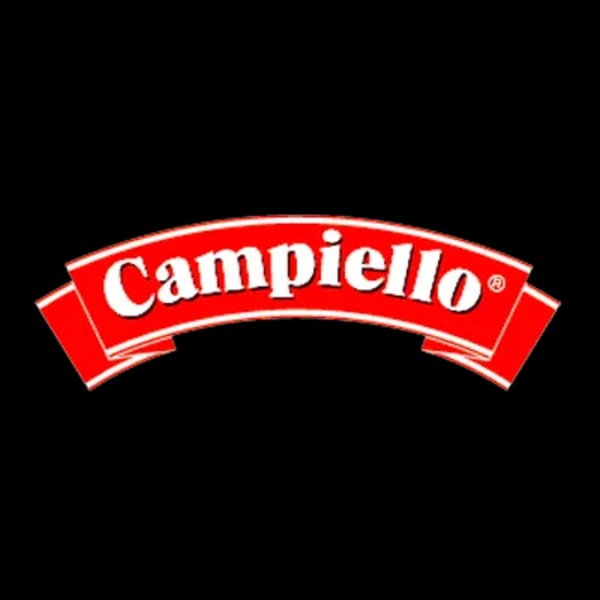 Campiello brand logo, a red banner with white text on a black background.