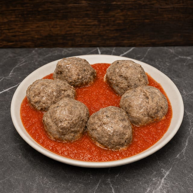 Meatballs & Sauce 6 Count.