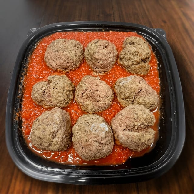 Meatballs & Sauce 9 Count.