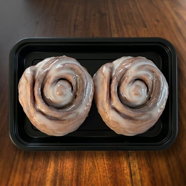 Glazed Cinnamon Bun.